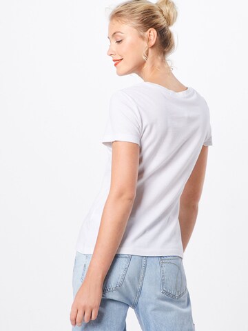 T-shirt Calvin Klein Jeans en blanc : derrière