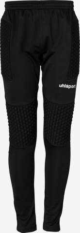 UHLSPORT Regular Workout Pants in Black: front