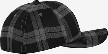 Cappello da baseball 'Tartan Plaid' di Flexfit in nero