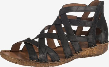 JOSEF SEIBEL Sandals 'Rosalie' in Black: front