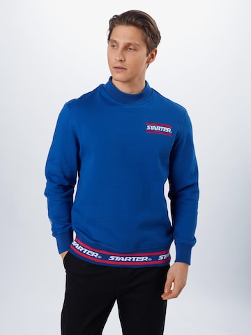 Starter Black Label Regular fit Μπλούζα φούτερ σε μπλε: μπροστά