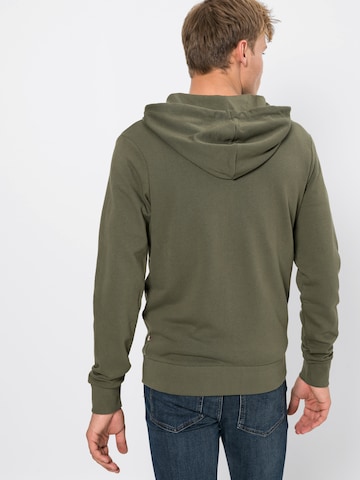 JACK & JONES - Ajuste regular Sudadera con cremallera 'Holmen' en verde: atrás