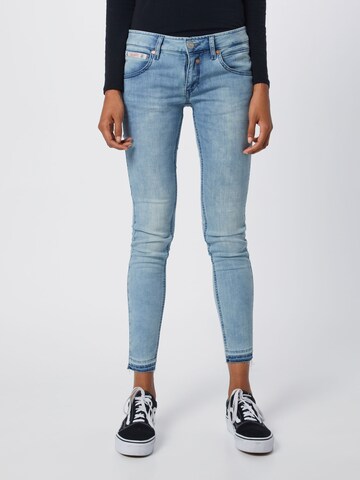 Coupe slim Jean 'Touch' Herrlicher en bleu : devant