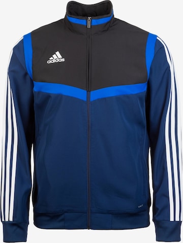ADIDAS SPORTSWEAR Athletic Jacket 'Tiro 19' in Blue: front