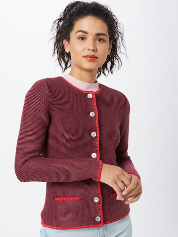 Cardigan 'LSZara' LIEBLINGSSTÜCK en rouge : devant