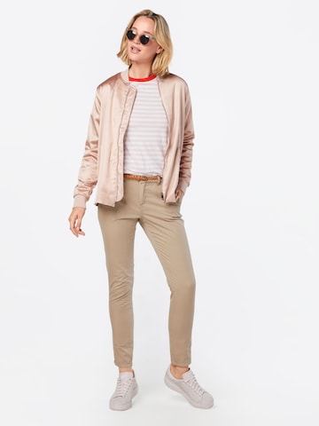 Coupe slim Pantalon VERO MODA en beige