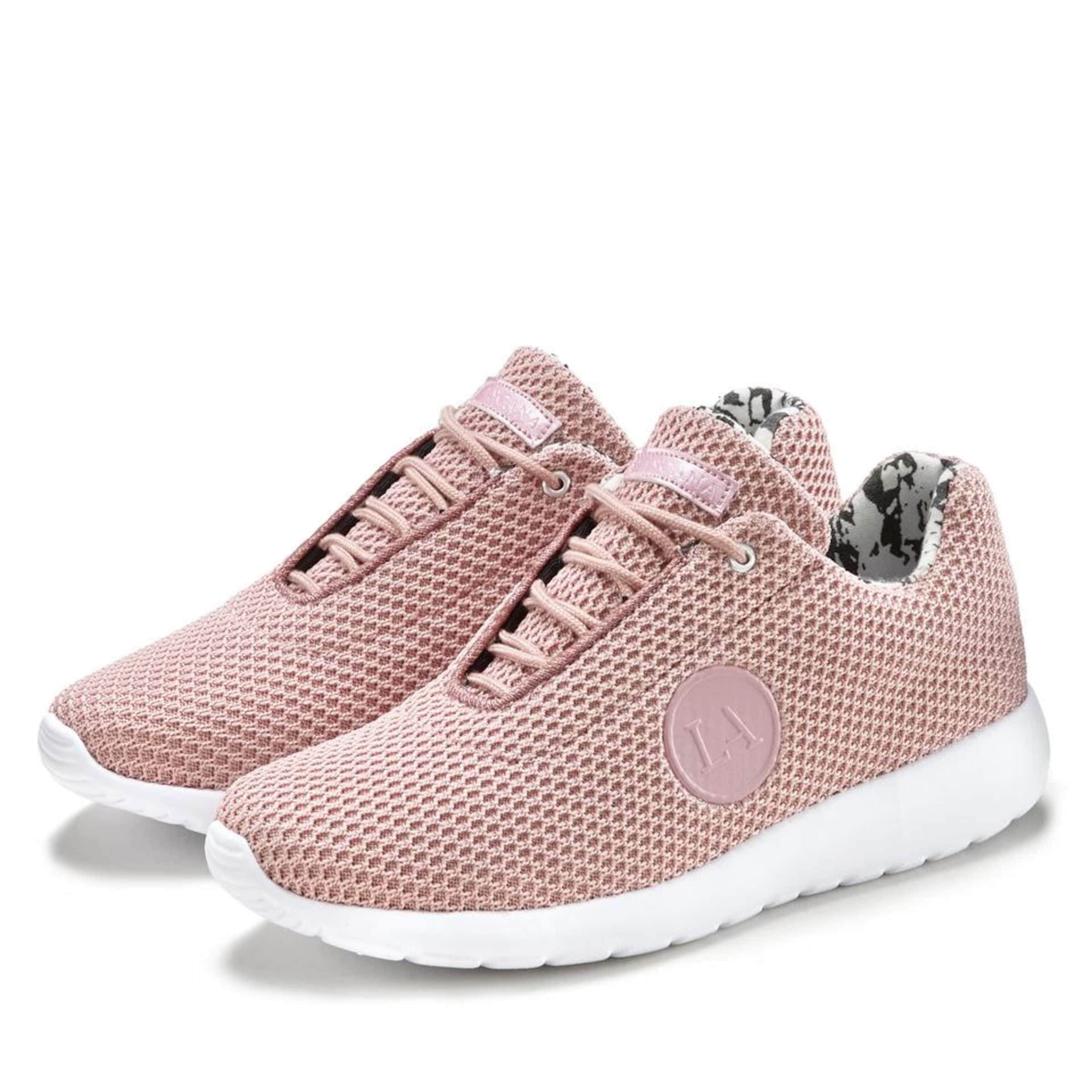 Baskets basses LASCANA en rose : devant