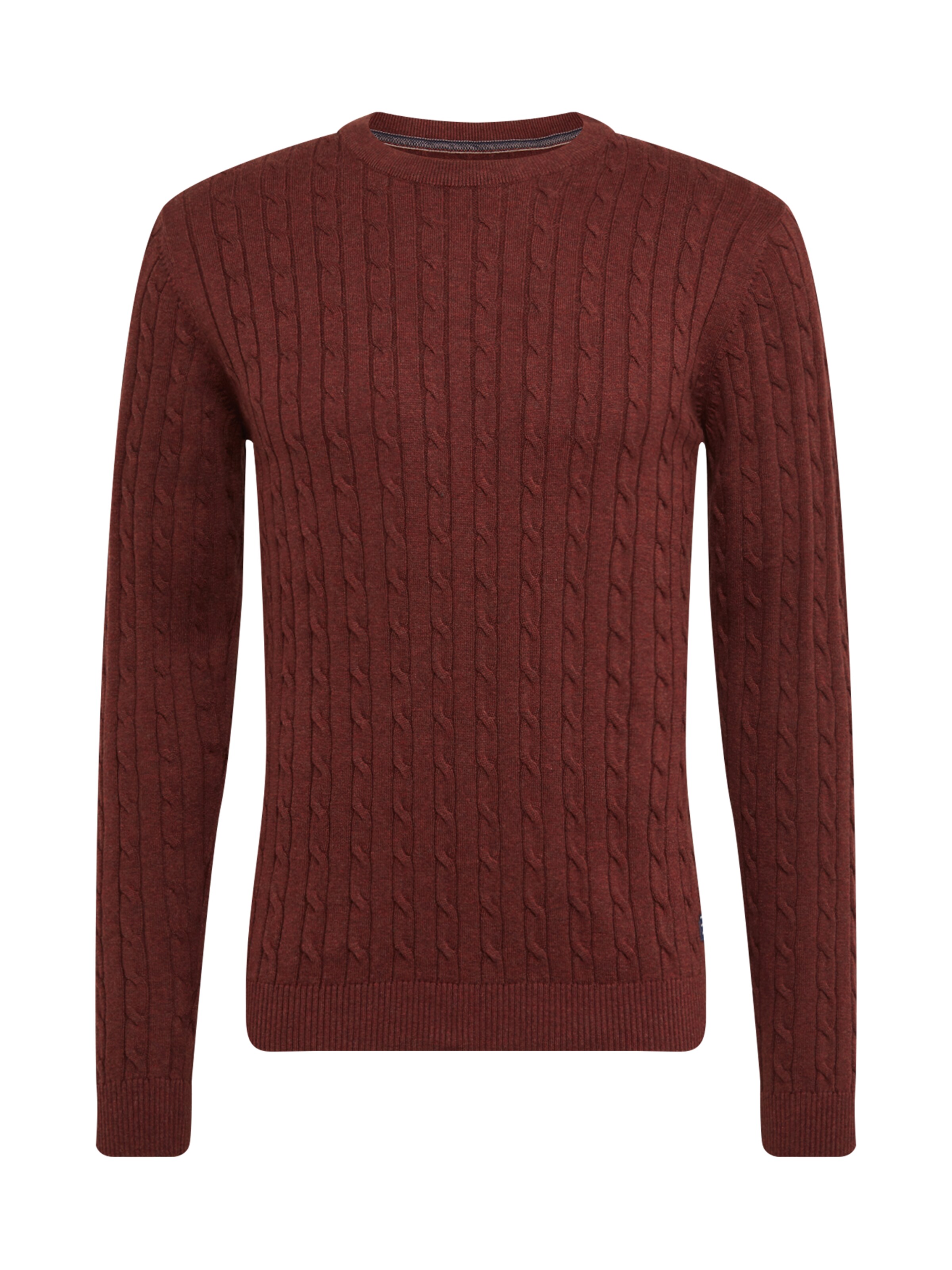 JACK & JONES - Trui 'JPRRICHARD KNIT CREW NECK NOOS' in de kleur Roestrood