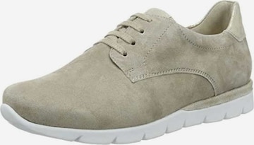 SEMLER Athletic Lace-Up Shoes in Beige: front