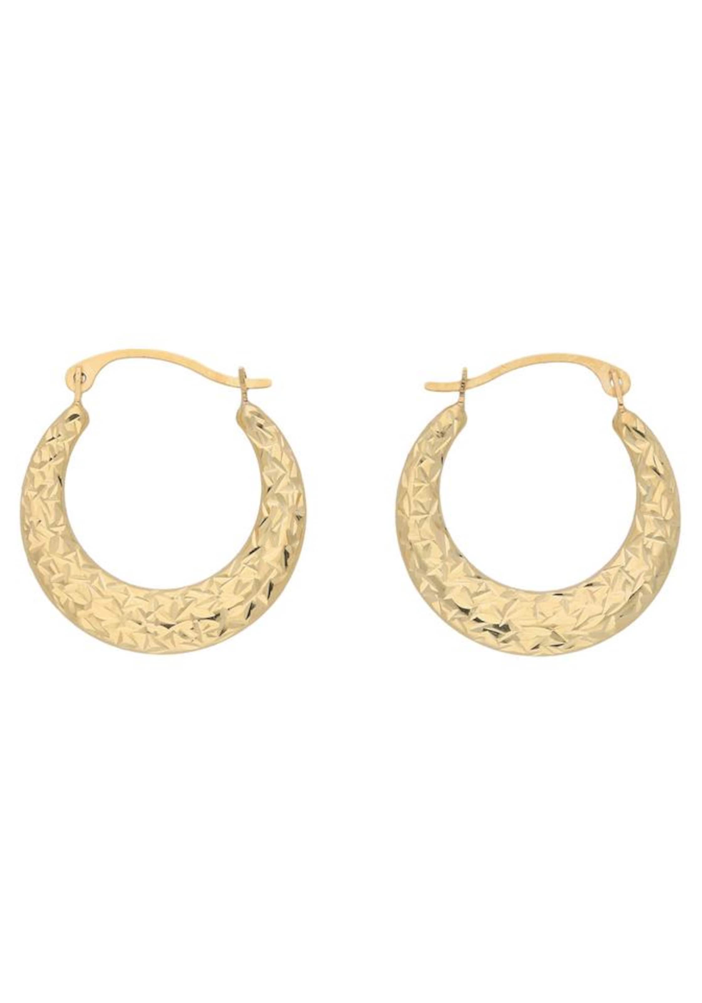 FIRETTI Creolen in Gold: Vorderseite