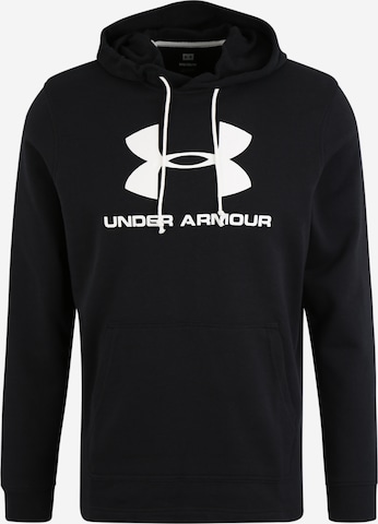 UNDER ARMOUR Athletic Sweatshirt in Black: front