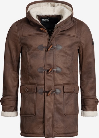 INDICODE JEANS Winter Coat 'Calshot' in Brown: front