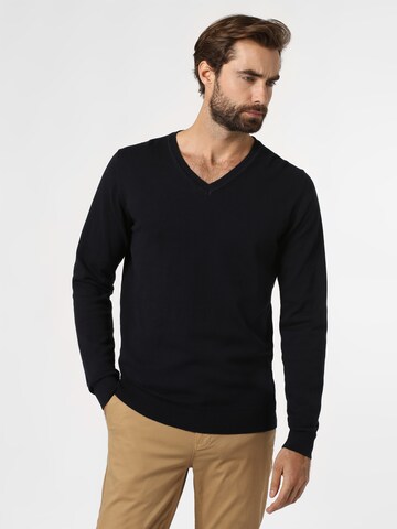 Pull-over Finshley & Harding en bleu : devant