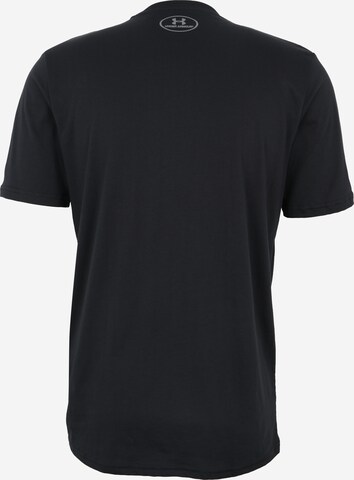 Tricou funcțional de la UNDER ARMOUR pe negru: spate