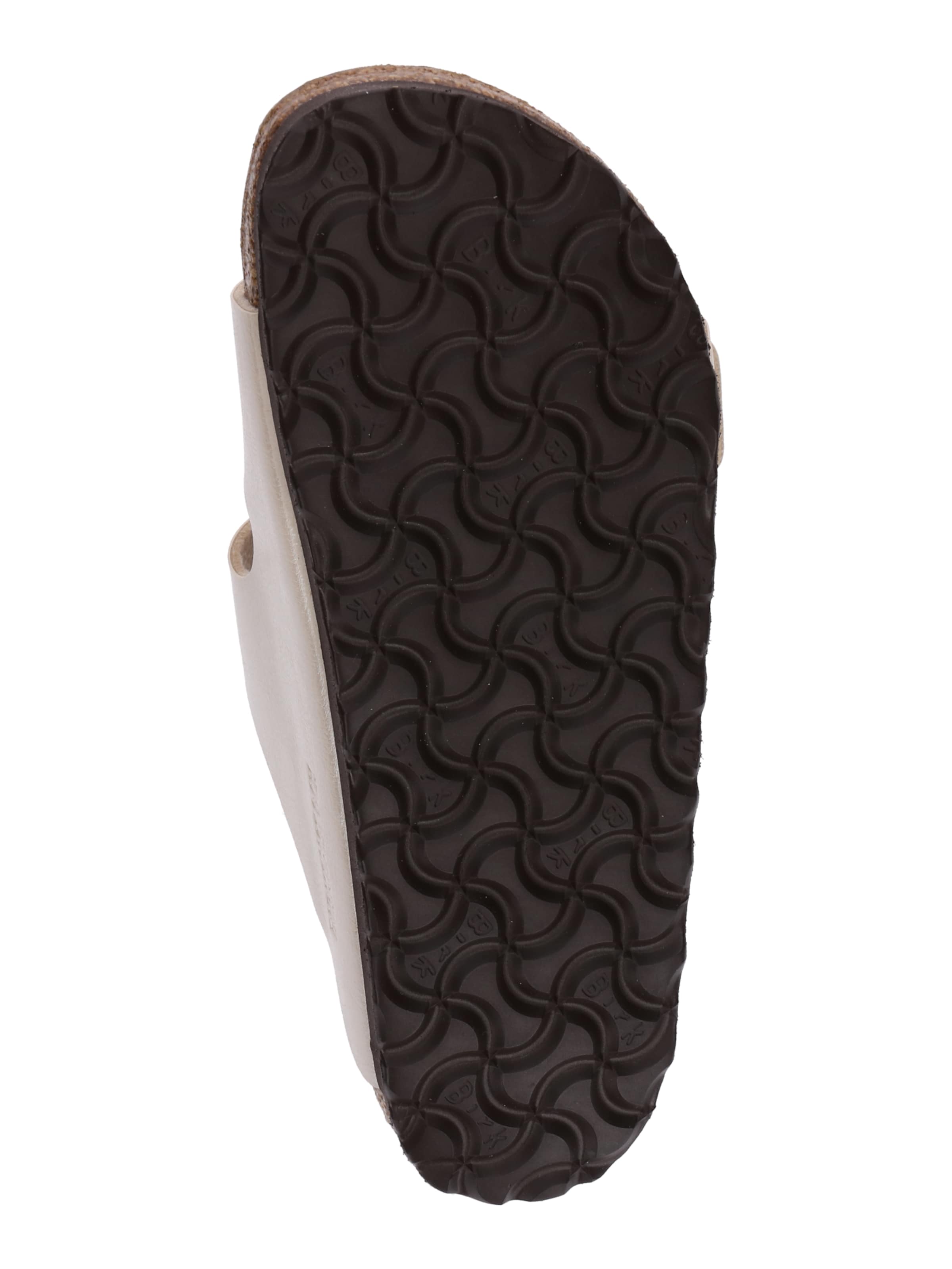 Saboți 'Arizona' de la BIRKENSTOCK pe alb: jos