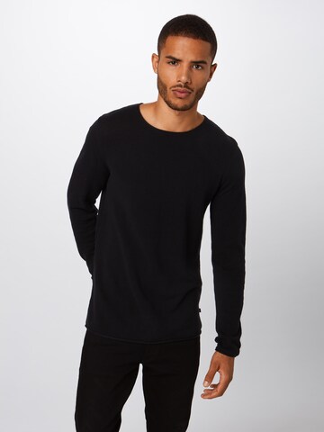 QS Pullover in Schwarz