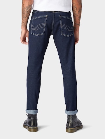 Coupe slim Jean 'Josh' TOM TAILOR en bleu