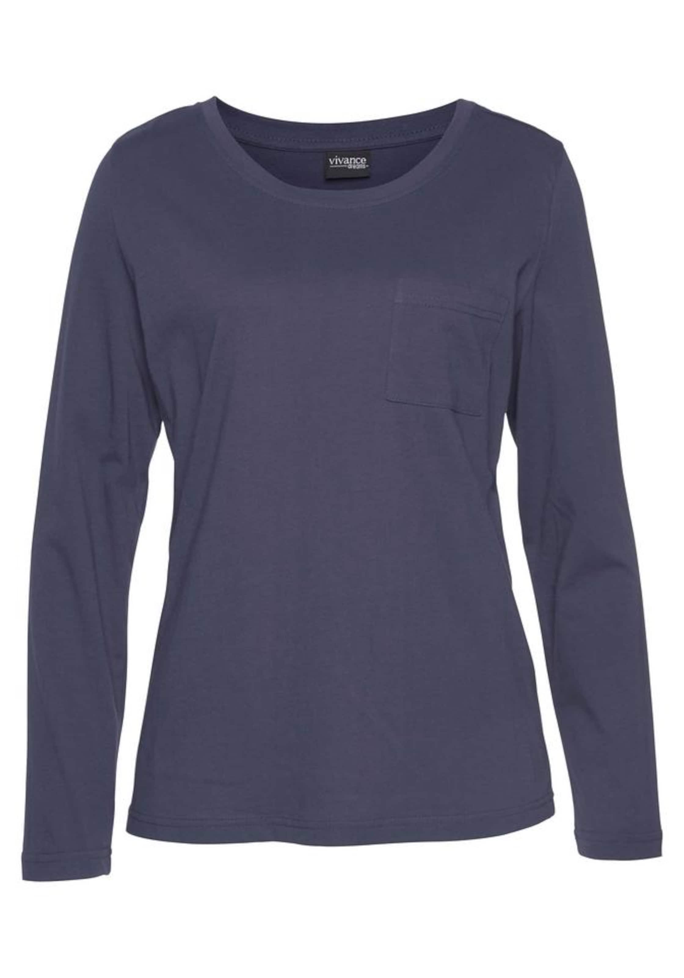 VIVANCE Pižama 'Dreams' | modra barva