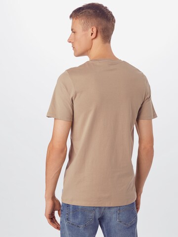 Coupe slim T-Shirt 'JJEOrganic' JACK & JONES en beige