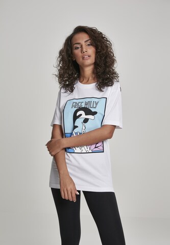 T-Shirt 'Free Willy' Mister Tee en blanc : devant