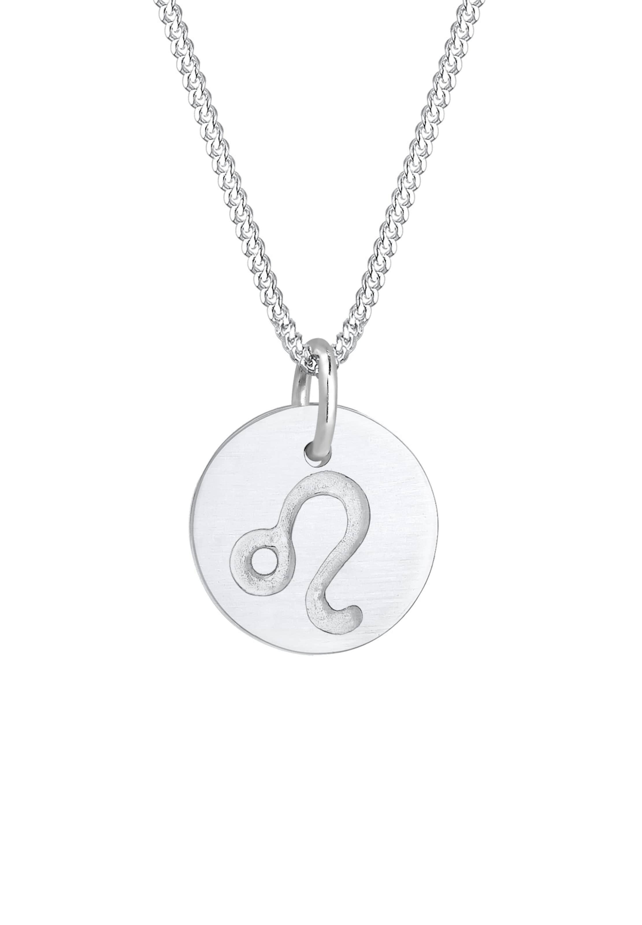 ELLI Halskette 'Astro' Sternzeichen, Sternzeichen - Löwe in silber, Produktansicht