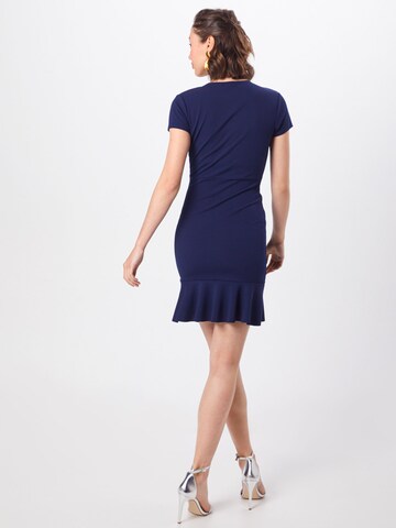 Boohoo - Vestido de cocktail em azul: atrás