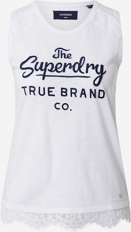 Superdry Top 'Jessica' | bela barva: sprednja stran