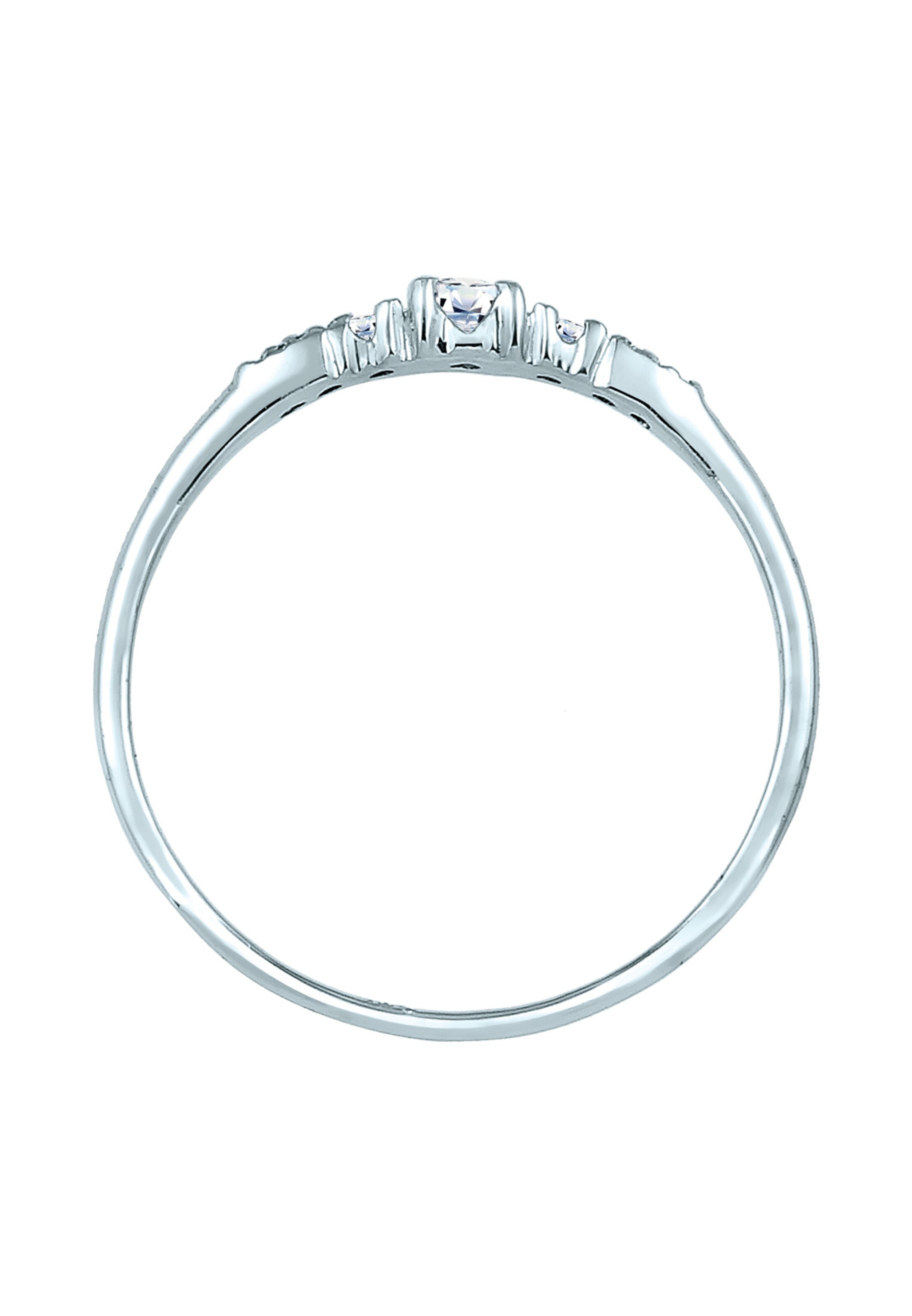 Elli DIAMONDS Ring 'Verlobungsring Diamanten' in Zilver