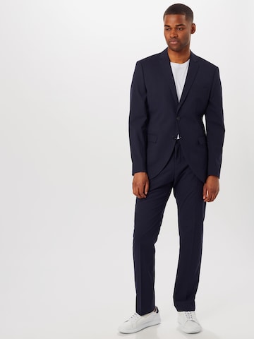 Coupe slim Costume SELECTED HOMME en bleu : devant