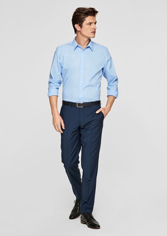 s.Oliver BLACK LABEL Slim fit Zakelijk overhemd in Blauw