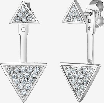 ELLI Earrings 'Double Studs' in Silver