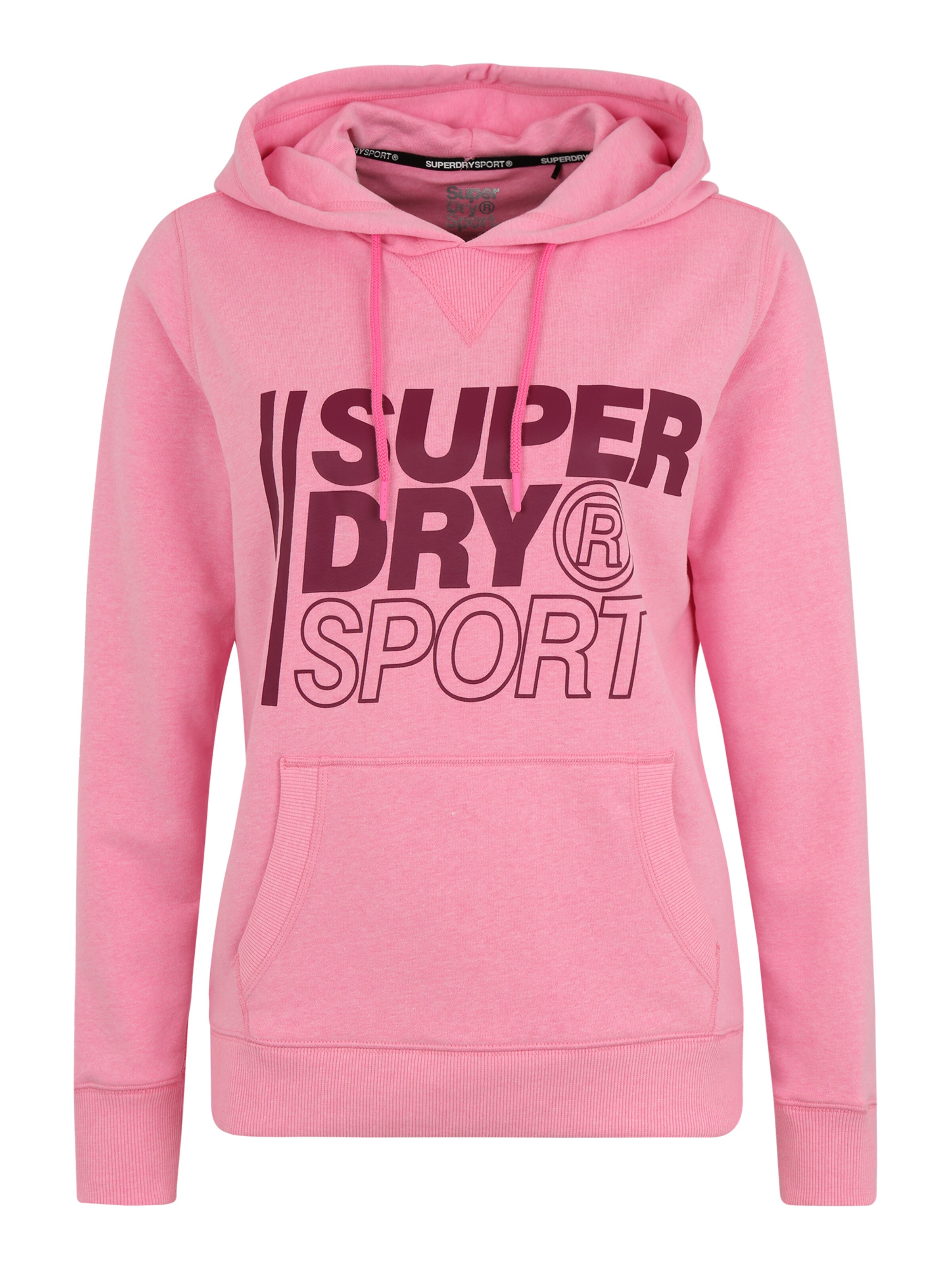 Superdry - Sportief sweatshirt 'CORE SPORT OVERHEAD' in de kleur Pink