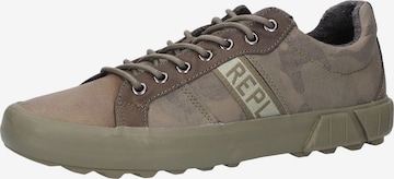 Baskets basses REPLAY en beige : devant