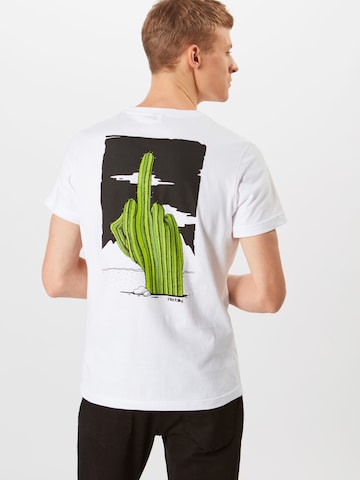 Iriedaily T-Shirt 'Fucktus' in Weiß