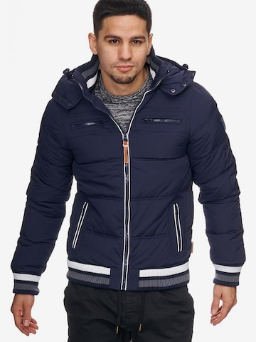 INDICODE JEANS Winterjas ' Marlon ' in Blauw