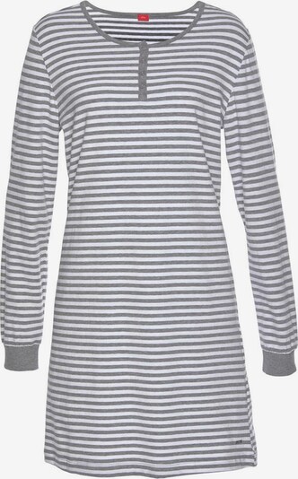 Camicia da notte s.Oliver di colore grigio sfumato / bianco naturale, Visualizzazione prodotti