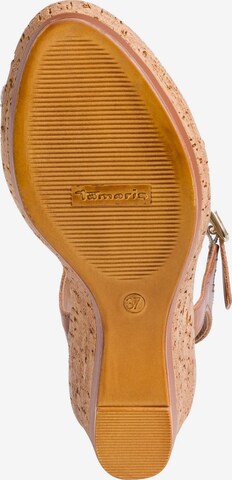 TAMARIS Sandalen met riem in Bruin