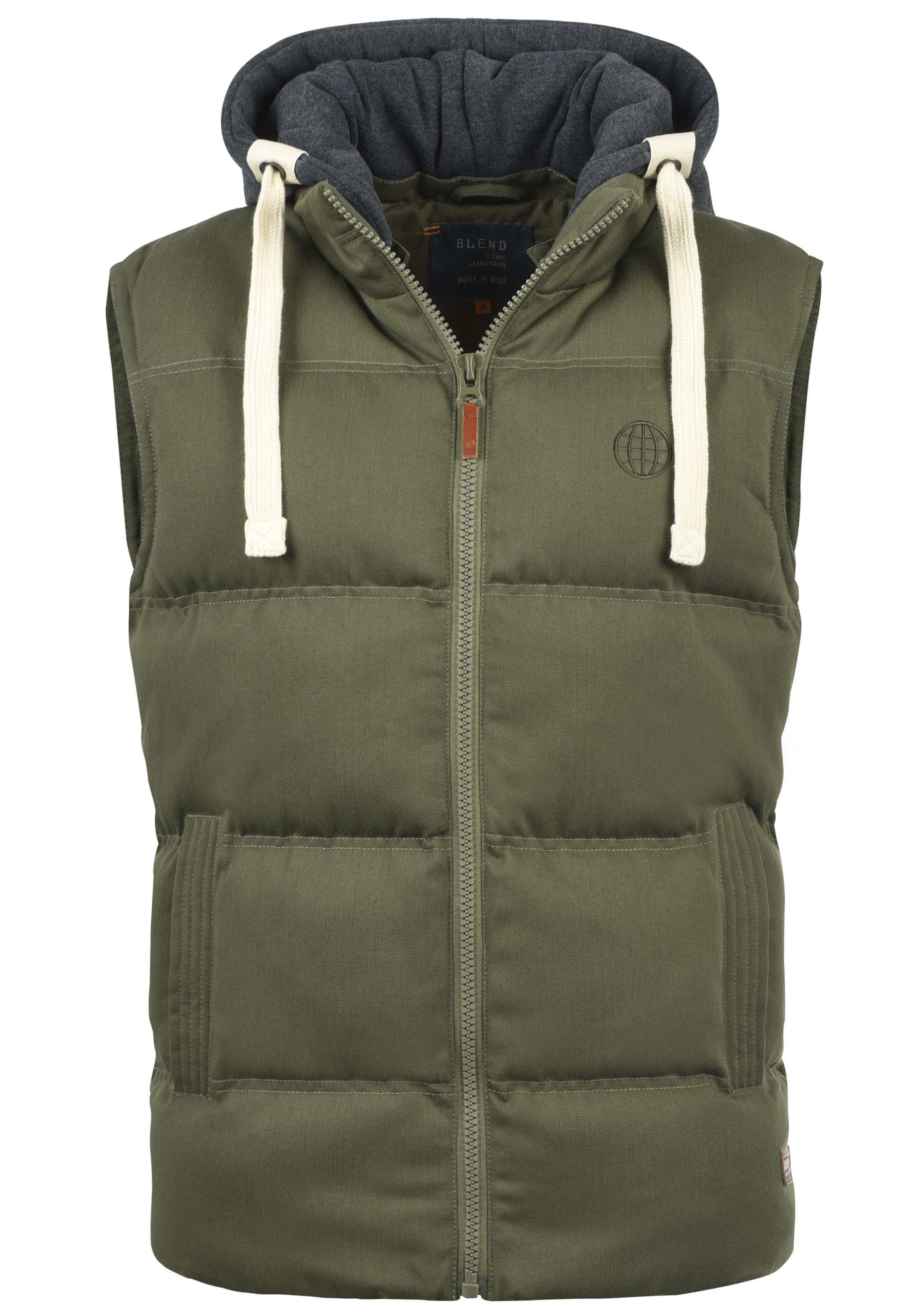 Gilet 'Jens' BLEND en vert : devant