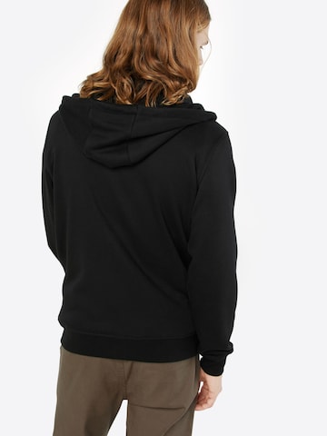 Urban Classics Zip-Up Hoodie in Black