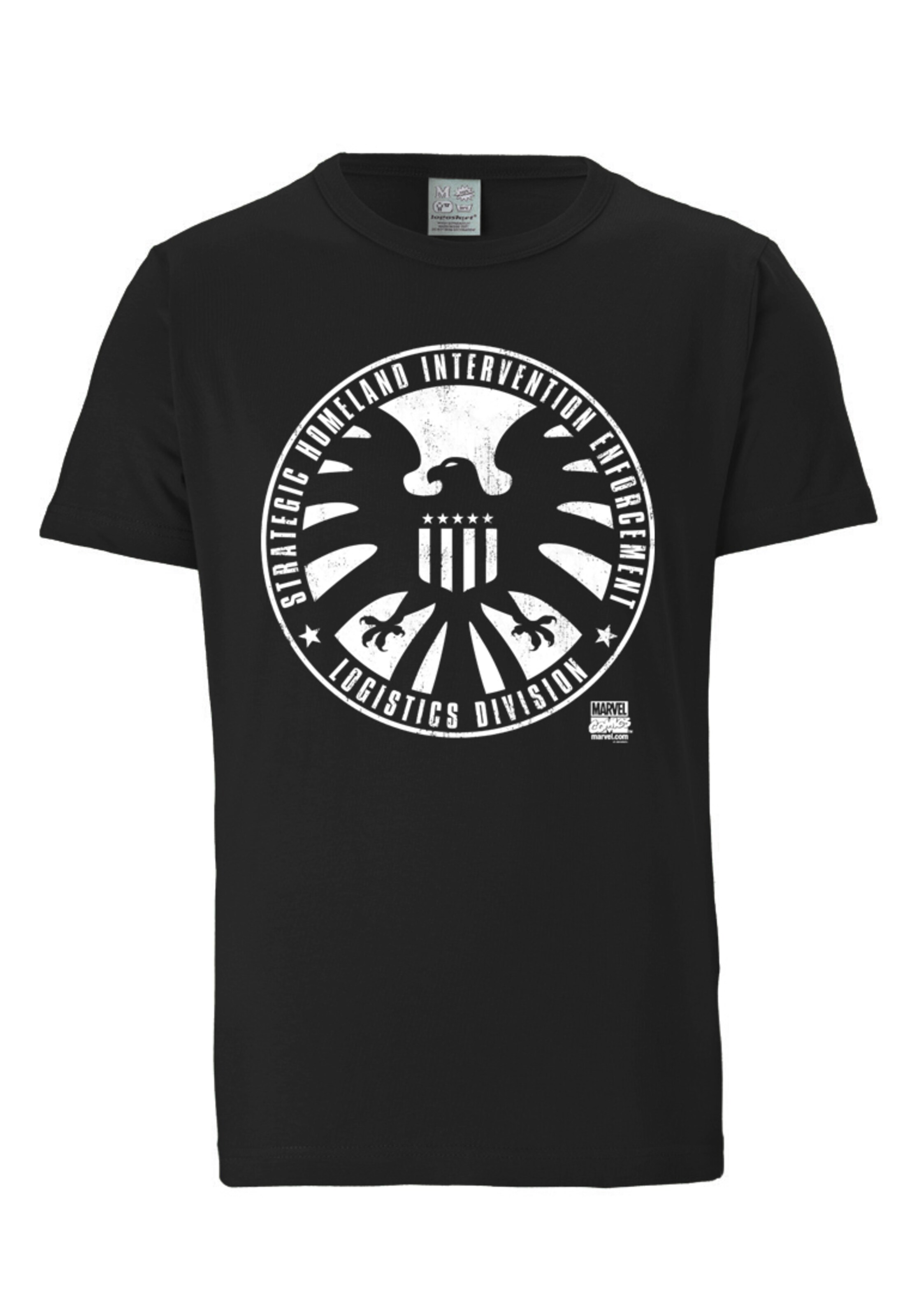 LOGOSHIRT Shirt in Black / White, Item view