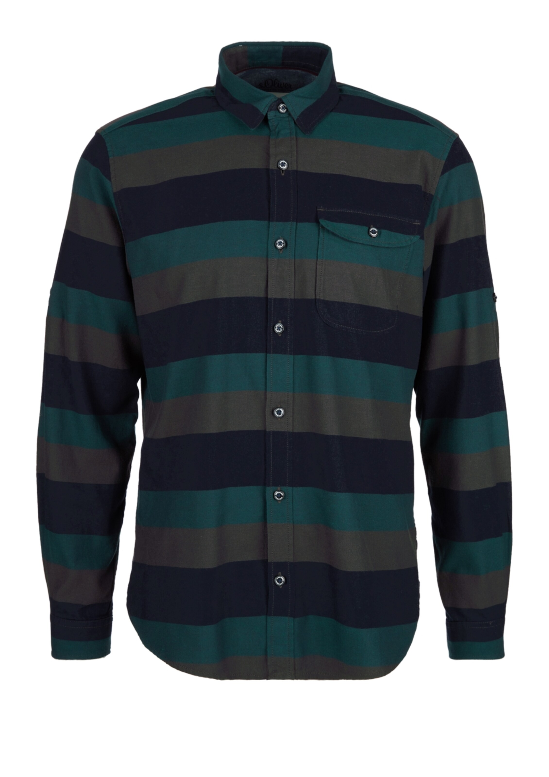 s.Oliver - Overhemd in de kleur Blauw denim