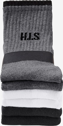 H.I.S Sockor i svart: framsida