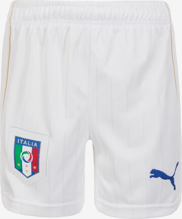 Regular Pantalon de sport 'Italien' PUMA en blanc : devant