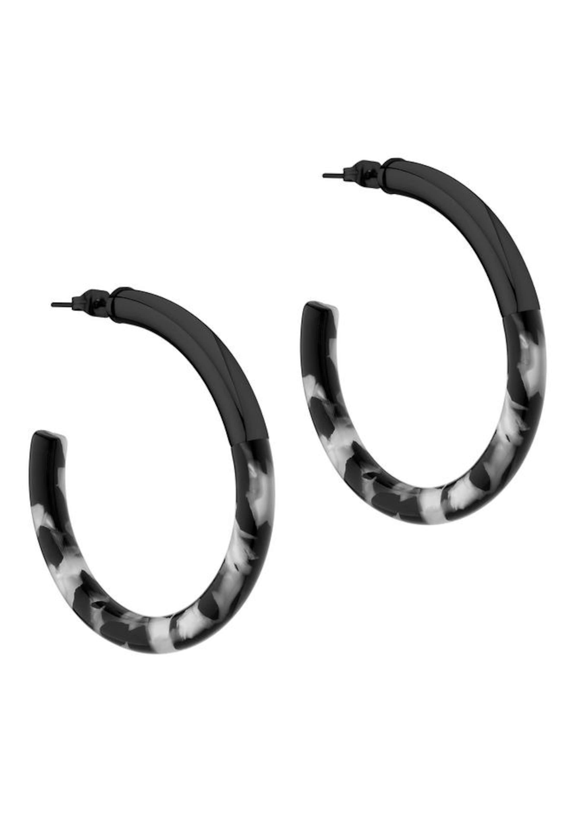 Liebeskind Berlin Creolen in Schwarz: Vorderseite