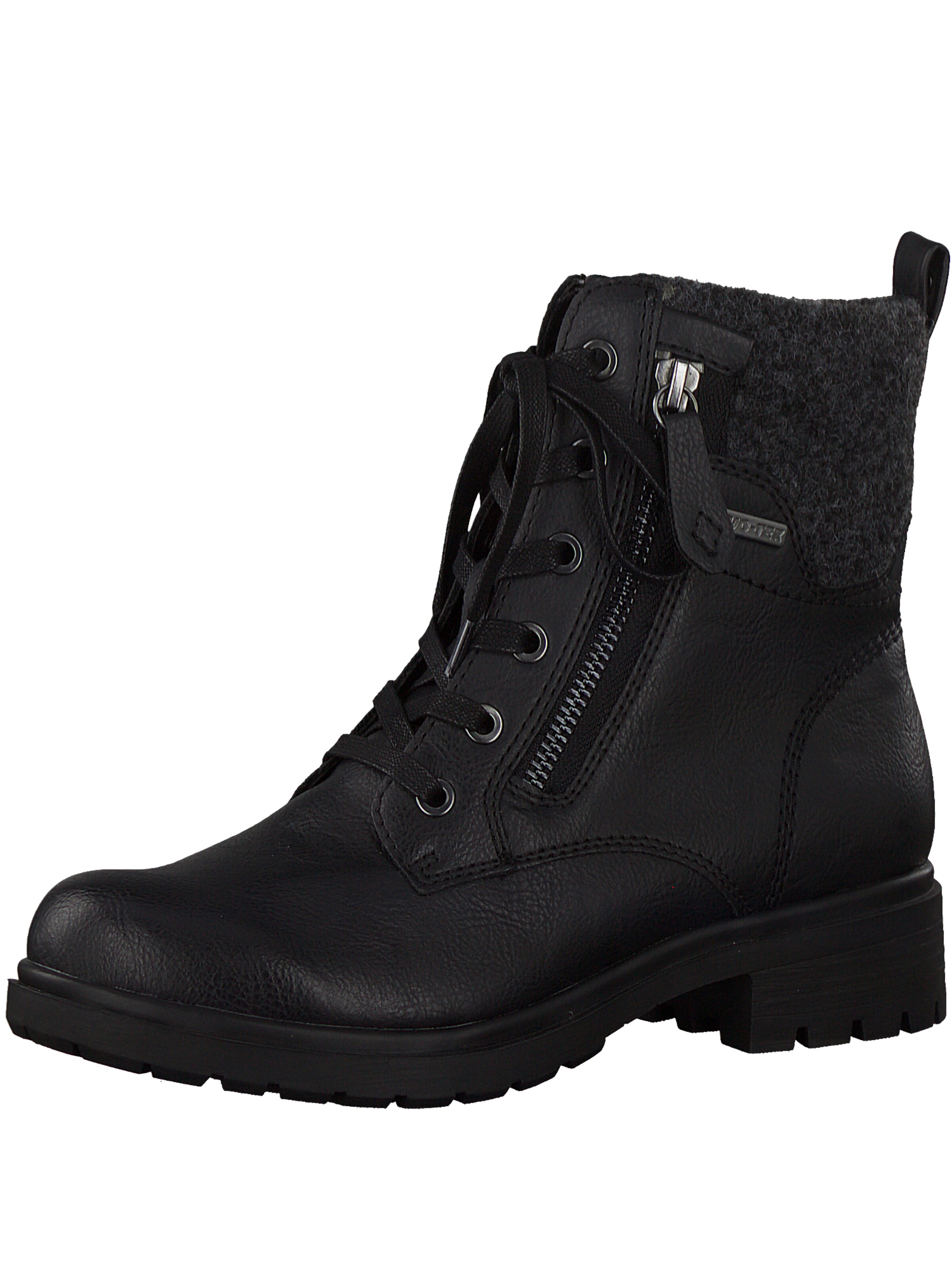 TAMARIS - Veterlaarsjes in de kleur Zwart