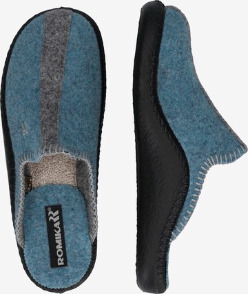 ROMIKA Huisschoenen 'Mokasso' in Blauw: zijkant