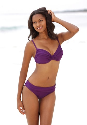 T-shirt Bikini di LASCANA in lilla: frontale