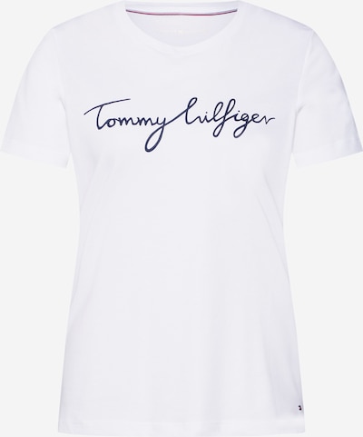 TOMMY HILFIGER Shirt 'Heritage' in de kleur Nachtblauw / Wit, Productweergave