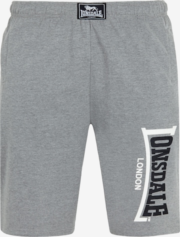 LONSDALE Regular Pants 'Logo Jam' in Grey: front