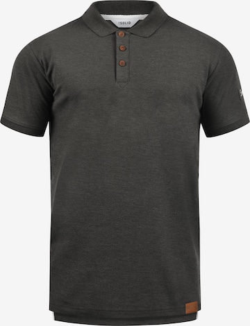 !Solid Poloshirt in Grau: predná strana